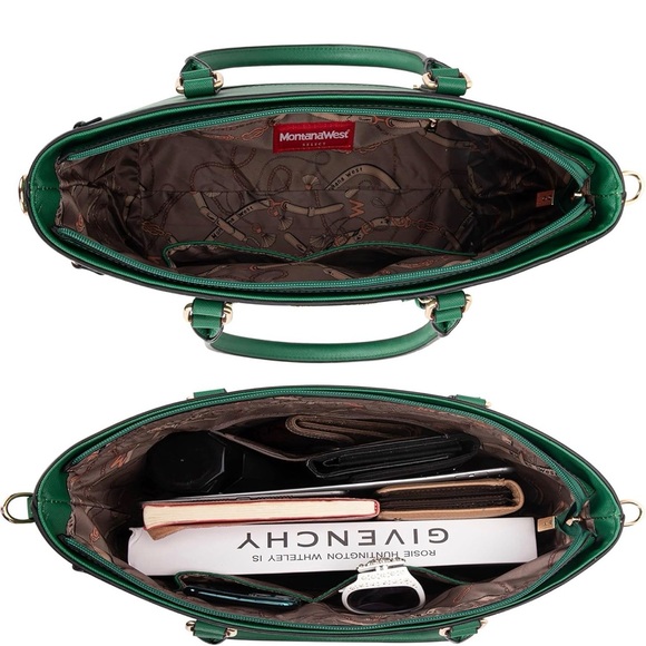 New Montana West Green Large Tote - Picture 5 of 5